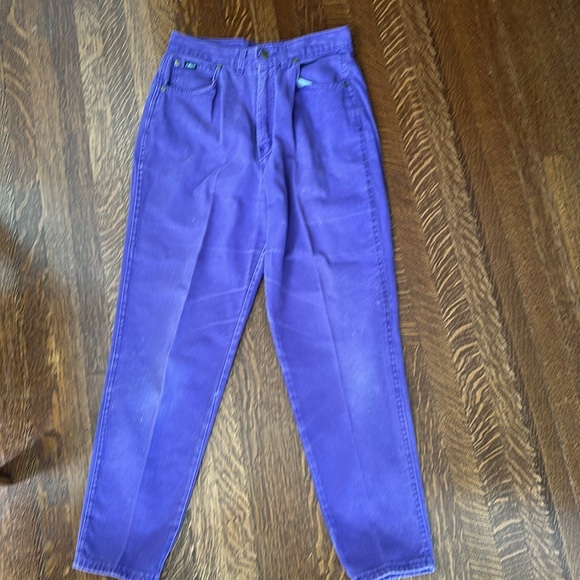 Vintage Jeans Chic Size 14 Purple - Picture 1 of 11